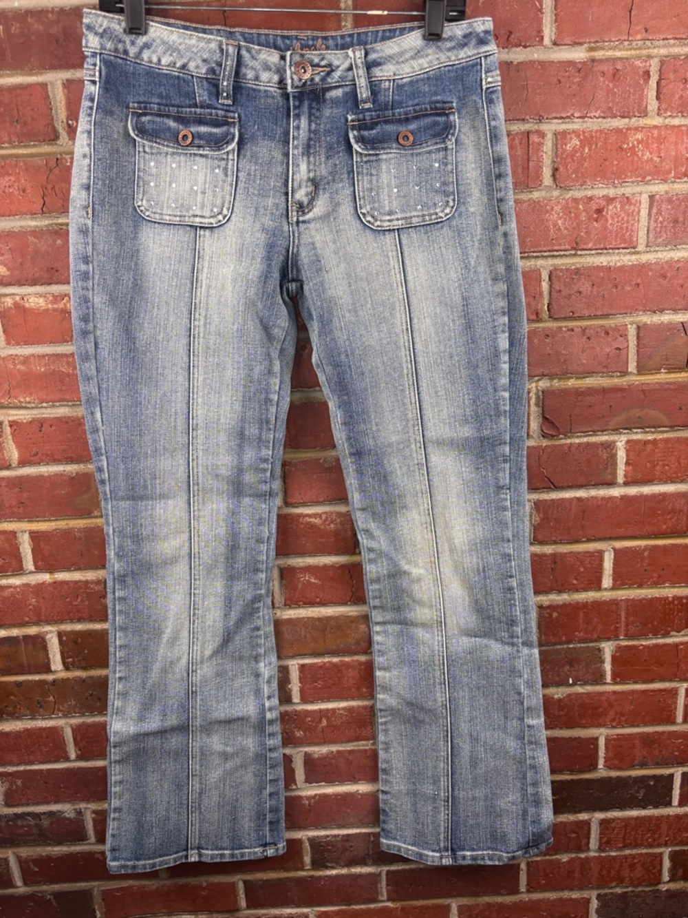 Vintage South Pole Y2K low‎ rise denim Flare jeans women's size 11